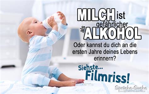 Kosten fallen auch bei der geburt eines babys an. Milch ist gefährlicher als Alkohol - Lustiger Spruch mit ...