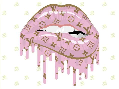 Join now to share and explore tons of collections of. Louis Vuitton Drip Lips Rosa Labbra Oro SVG Louis Vuitton ...