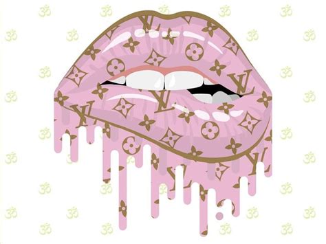 Louis vuitton wallpaper discovered by amyjames. Louis Vuitton Drip Lips Rosa Labbra Oro SVG Louis Vuitton ...