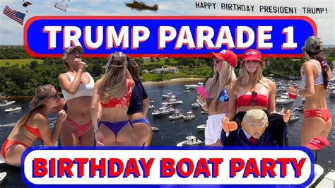 I thank god for your existence. Trump Birthday Boat Parade - Crazy Party on the Water ...