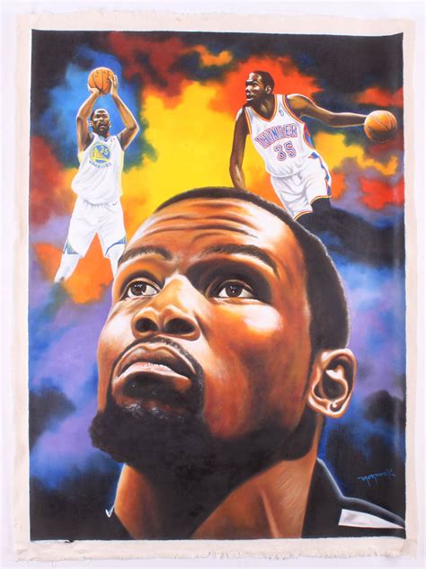 Kevin durant basketball jerseys, tees, and more are at the official online store of the nba. Hector Monroy Signed "Kevin Durant" 26x34 Original Oil ...