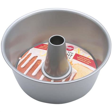 To bake angel food cake, you'll need a special pan with a hollow core, or an angel food cake pans. Wilton Recipe Right Angel Food Cake Pan - Round 132515 ...