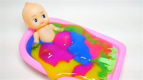 Paw patrol chase, skye, and marshall take a slime bath. Play With Baby Doll Mix Slime Learn Colors Count Numbers ...