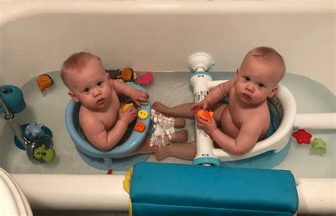 Get an infant bathtub with a mesh top that looks like a hammock. Baby Bath Seat Battle: Which One Will Win? - Twiniversity