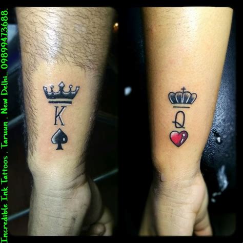 Aujourd'hui il en existe pour tous les goûts , de toutes les couleurs , et il est. Couple Tattoo - #King #Queen #Crown #Couple #Tattoo King ...