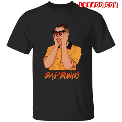 Bad bunny shop ретвитнул(а) rosey la rouge. Bad Bunny T-shirt Merch Plus Size Up To 5xl - Luxwoo.com