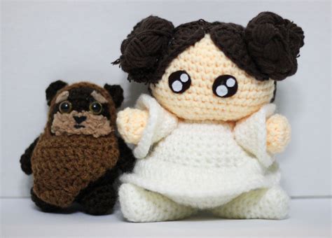 Yoda star wars crochet patterns. Princess Leia Ewok Star Wars Chibi Plushie Amigurumi ...