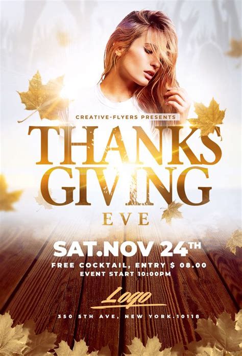 Check spelling or type a new query. Thanksgiving Eve Flyer PSD Template - Creative Flyers ...