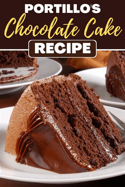 Once you make this, you'll never need another chocolate cake recipe again. Portillo's Chocolate Cake Recipe | Recipe | Portillos ...