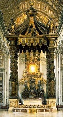 Nella realizzazione del baldacchino il giovane chiese supporto al collega borromini. Massimiliano P. Sponzilli: Quod Non Fecerunt Barbari…