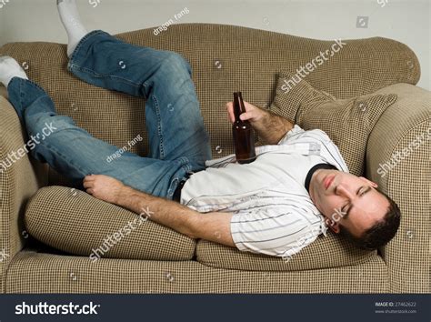 You must use between two and five words, including the word given. A Drunk Man Is Passed Out On The Couch From Drinking Too ...