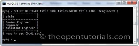 In underscore casing, everything is in lower case (even acronyms) and the words are separated by underscores the general practice for a c style language like java or js is to use camelcase for all variables and object for ex, mysqli::set_local_infile_default vs pdostatement::debugdumpparams. MySQL LIKE Operator » the Open Tutorials