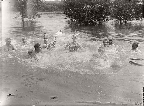 Ruth smith liked to swim in the sea, but one day she drowned while swimming in vágsfjørður. Vintage: Soldiers Swimming and Playing in the Water during ...