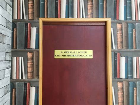 Commissioner for oaths unit of the federal court malaysia manages the affairs of commissioner of oaths throughout malaysia efficiently, effectively and regulate matters to ensure the effectiveness of commissioner for oaths in carrying out their duties. Commissioner For Oaths - James Gallagher