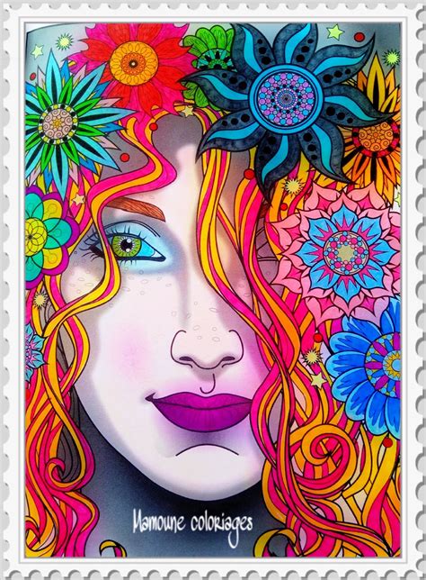 See more ideas about magical, coloring books, coloring pages. magical beauties volume 3 | Colorful drawings, Face art ...