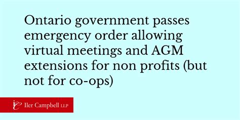 On march 20, 2020, the government of ontario made an emergency order under the emergency. Ontario government passes emergency order allowing virtual ...
