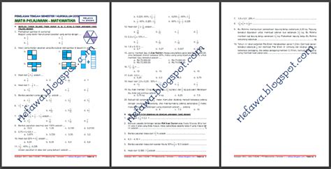 Komponen kebugaran jasmani yang akan. Download Soal UTS / PTS Matematika Kelas 5 SD/MI Kurikulum 2013 Semester 1 Terbaru - Rief Awa Blog