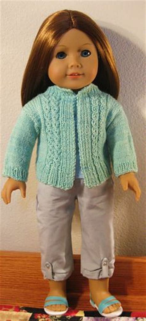 Our directory links to free knitting patterns only. Mock Cable Cardi for Amelia | Doll clothes american girl ...