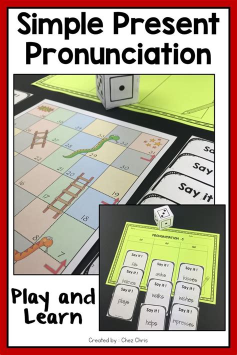 Cards for teaching verbs to beginner esl students. Phonics Snakes and Ladders - Pronunciation S Simple ...