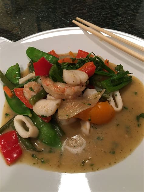 Thai panang curry is a dish originally from malaysia. Penang curry with shrimp and calamari (With images) | Food ...