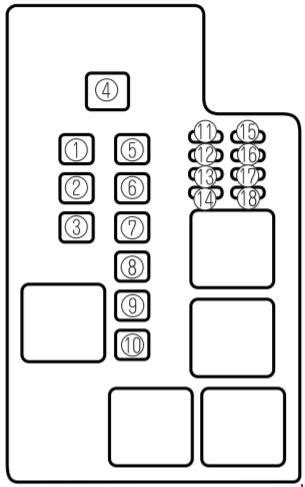 They can be reached by removing the cover (1). Mazda 626 (1997 - 2002) - fuse box diagram - Carknowledge.info