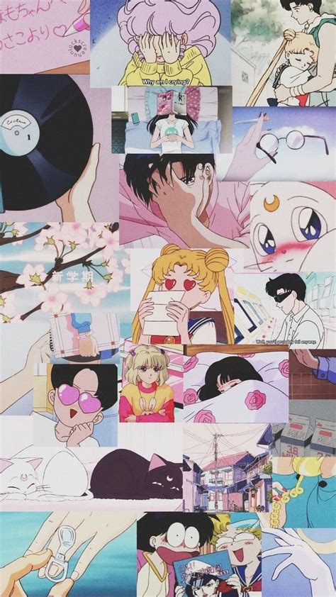 Aesthetic anime collage computer wallpaper. Collage/ Wallpaper | Anime Wallpaper | Anime wallpaper ...