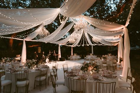 They set the stage for your big day, and inform your acquaintances of critical information. Ryan & Joyce | A Starry Night Wedding Reception | The ...