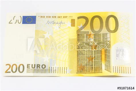 Ihr wunsch an die ezb: 200 Euro Schein - kaufen Sie dieses Foto und finden Sie ...