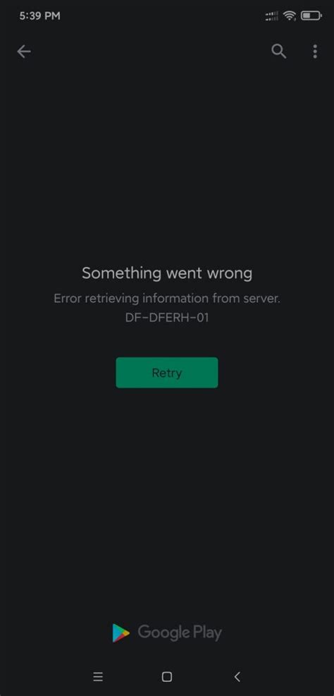 It could, however, be viewed by browsers running on the local server machine. Xiaomi MIUI 12: Google Play Store Error DF-DFERH-01 when ...