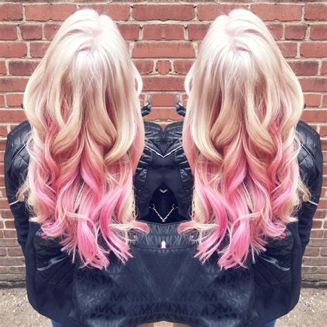 Blonde hair with pink highlights blondes really do have more fun, especially with a splash of pink highlights! Platinum blonde with pink highlights!!!! In love | Hair ...