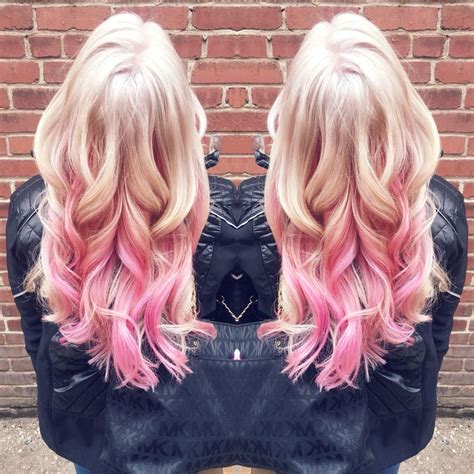 Blonde hair with pink highlights blondes really do have more fun, especially with a splash of pink highlights! Platinum blonde with pink highlights!!!! In love | Hair ...