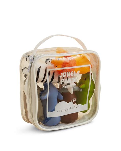 Get ready for lots of fun in the tub. Elegant Baby Jungle Party Squirties Bath Toys - Ages 6 ...