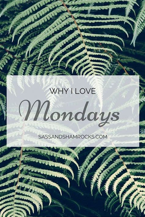 That's the spirit we should convey all around us. Why I Love Mondays (And You Should Too | I love mondays, My love, Books for moms