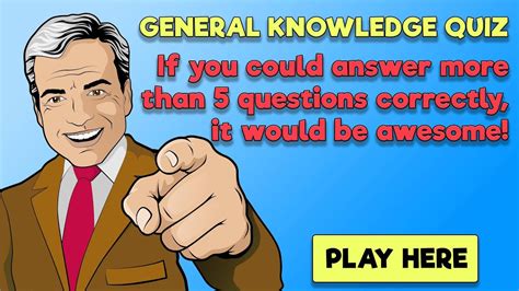 Are you ready for the hardest general knowledge quiz ever? General Knowledge Quiz - YouTube