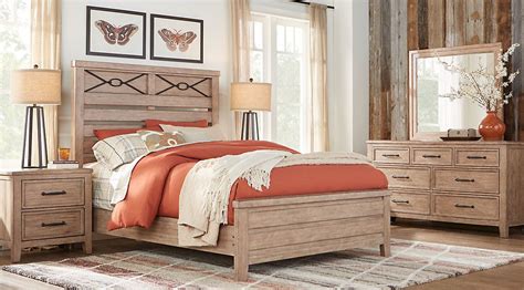 Select the department you want to search in. Alpine Lake Washed Oak 5 Pc Queen Panel Bedroom | King ...