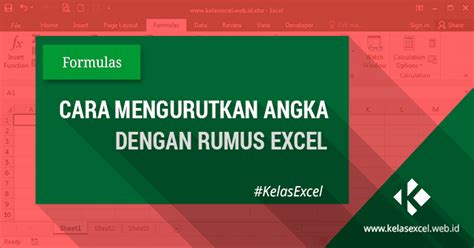 (kita lapor ke om bill gates yuk, biar dibikinin). Rumus Mengurutkan Angka di Excel Secara Otomatis | Tanda ...