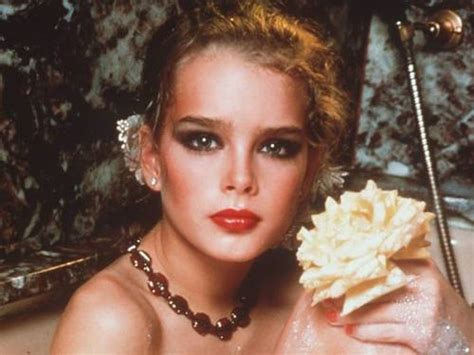 American actor brooke shields wears a ruffled blouse and heavy makeup in a still from the film, 'pretty baby,' directed by louis malle, 1978. Google Image Result for http://oglobo.globo.com/in/3148996 ...