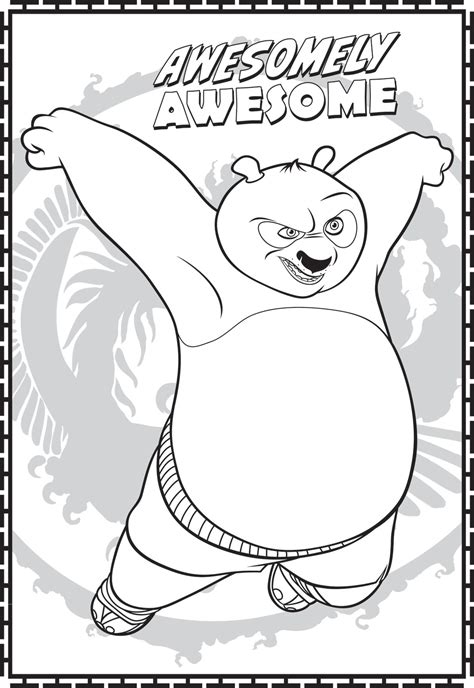 Kung fu panda coloring pages. Free Printable Kung Fu Panda Coloring Pages For Kids
