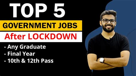There are huge vacancies in this field. TOP 5 GOVERNMENT JOBS After Lockdown | Final Year | Any ...