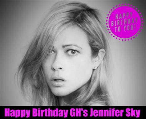 Her colour is white or black, her stone is the moonstone, her day is monday, her professions are catering, the hotel trade, property, antique dealer, archaeologist. 'General Hospital' Happy Birthday GH's Jennifer Sky - 10 ...