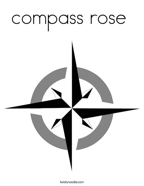 Please see our full disclosure if you'd like more information. compass rose Coloring Page - Twisty Noodle