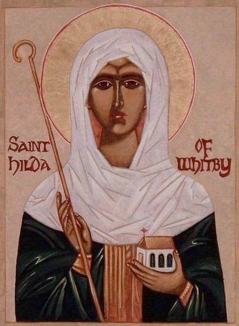 St. Hilda of Whitby | Religious icons, Religious art, Sacred art