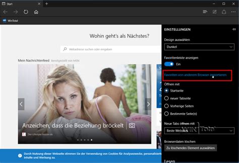 Find out how to manage favorites in the microsoft edge web browser, how to import and add them, delete and rename them, and to display the favorites bar. Microsoft Edge: Favoriten oder Lesezeichen aus anderen ...