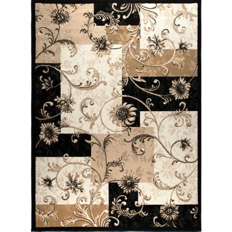 This home dynamix area rug is an easy way to spice up your home. Home Dynamix Optimum Black 8 ft. x 10 ft. Indoor Area Rug ...