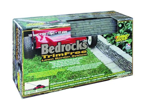 Which lawn edging materials are best for your garden? 20 ft Bedrocks TrimFree Resin Slate Lawn Edging Landscape ...