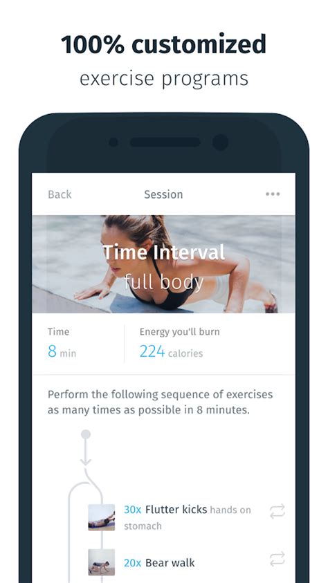 This app enables users to set schedule of workout with different exercise measurements tools of this workout app. 8fit - Workout & Meal Plans - Android Apps on Google Play