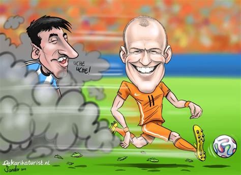 Lionel messi moest woensdagavond noodgedwongen op de tribune plaatsnemen voor het op de beelden is namelijk te zien hoe thiago het embleem van juventus tekent en toont aan zijn vader. Karikatuur Robben - Messi #WK2014 #nedarg #Robben #Messi ...