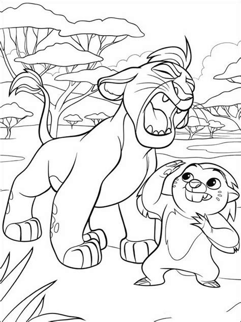 Be sure to click on the link or photo to open a full size document for printing. The Lion Guard Printable Coloring Pages 3