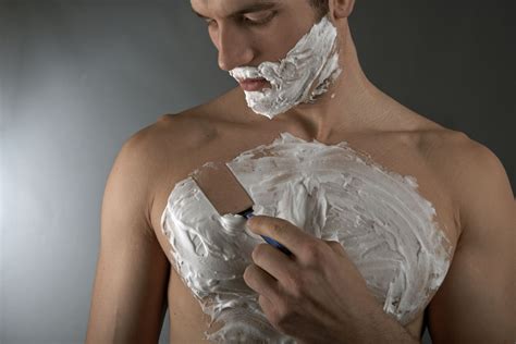 Jump into your shower and quickly rinse off your chest with warm water. How to Shave Your Chest Hair Without Bumps or Irritation