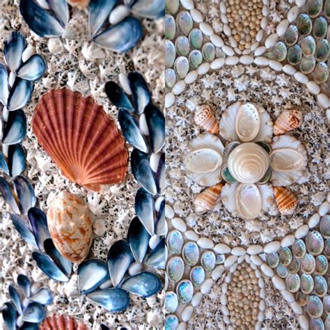 Shell work for the Shell House | Shell house, Seashell art, Shell art